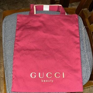 Gucci Fuchsia Reversible Beauty Tote